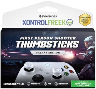KontrolFreek FPS Freek Galaxy White for Xbox One and Xbox Series X Controller | Performance Thumbsticks | 1 High-Rise, 1 Mid-Rise | White