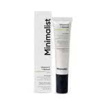 Minimalist Vitamin K + Retinal 01% Under Eye Cream | Reduces Dark Circles, Wrinkles & Fine Lines | With Caffeine for Puffiness | For Women & Men | 14 gm