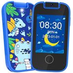 Kids Smart Phone for Boys, Christmas Birthday Presents Gifts for 3 4 5 6 7 8 years old Boys, Touchscreen Kid Toy Phone MP3 Music Player with Dual Camera, Learning Toys for Boys age 3-8 with 8G SD Card