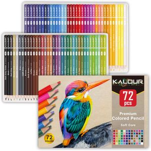KALOUR 72-Color Pencil Set – Artist Drawing Colored Pencils
