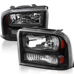 Spec-D Tuning 2LH-F25005JM-ABM Black Headlight (Euro)