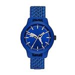 PUMA Men Reset V1 Nylon Watch, Color: Blue/Blue (Model: P5057)