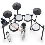 Alesis Nitro Max Kit Electric Drum Kit with Quiet Mesh Pads, 10" Dual-Zone Snare, Bluetooth, 440+ Authentic Sounds, Drumeo, USB MIDI, Kick Pedal