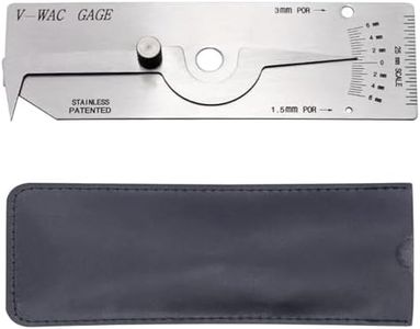 medidor espesor pintura, Medidor de soldadura V ‑ WAC, Metric alambre de acero inoxidable Medidor de espesor de hoja de metal Inspección de tamaño Herramienta de medición de soldadura para motor