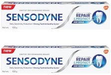 Sensodyne Repair & Protect - 100g | Toothpaste for deep repair of sensitive teeth (Pack of 2)