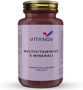MULTIVITAMINICO COMPLETO Uomo e Donna con +21 Vitamine e Minerali ad Alto Dosaggio | 120Cpr (4 Mesi di Scorta) | Multivitamin Naturale e Vegan - Made in Italy