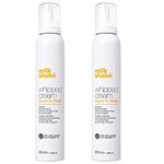 Milk shake whipped cream leave in foam, duo pack of 2 x 200 ml, conditioning and protective creamy foam for all hair types, 400ml