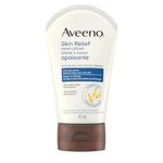 Aveeno Skin Relief Hand Cream, Dry & Itchy Skin, Prebiotic Oat Moisturizer, Fragrance Free, 97-ml