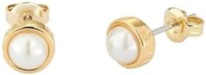 Ted Baker London Sinaa Pearl Stud Earrings For Women (Gold/Pearl)