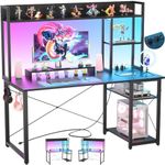 Cyclysio Gaming Desk with Hutch, 47