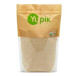 Yupik Organic Hulled Sesame Seeds, 1 kg, Gluten-Free, Non-GMO, Kosher, Vegan, Raw Seeds, No Outer Shells, Unsalted, Source of Protein, Fiber, Iron & Calcium, Perfect for Tahini, Topping & Baking