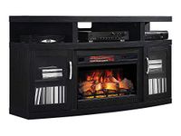 ClassicFlame Cantilever Infrared Electric Fireplace Media Cabinet in Embossed Oak - 26MM5508-NB04