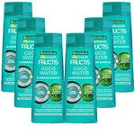 Garnier Clarifying Shampoo for Oily Hairline and Dry Tips, with Coconut Water for Powerful Hair, Fructis Coco Water, 6 x 250 ml