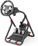 DIWANGUS Racing Wheel Stand Foldable Steering Wheel Adjustable Stand for Logitech G29 G920 G923 G27 G25 for Thrustmaster T248X T248 T300RS T150 458 TX Xbox PS4 PS5