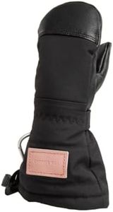 CHOPPER MILL Kids Mountain Mittens for Skiing, Snowboarding, Sledding, Insulated with Extra Long Cuff to Keep Hands Warm in Winter, Midnight, Size 1