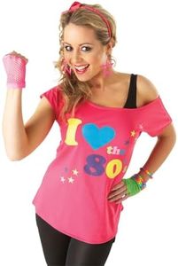 Rubie's Official Adult's I Love The 80's T-Shirt Costume - Large