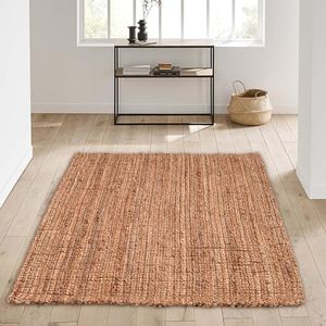 Triangle Weavers Jute Area Rug | 3 x 5 Feet | Jute Rug | Farmhouse Rug | Rug for Bedroom | Area Rug | Natural Rug | Natural Jute Rug | Woven Rug | Textured Rug | Indoor Area Rug