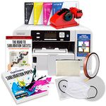 Sawgrass SG500 & Sublijet UHD Standard Kit Bundle for Sublimation Blank Printing, Samples, Subli Ink, Heat Tape & Dispenser, Beginners Guide, & Paper Included