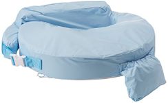 My Brest Friend Waterproof Nursing Pillow - Breastfeeding Pillow with Wipe Clean Antimicrobial Slipcover, Blue