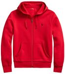 Polo Ralph Lauren Mens Fleece Zip Hoodie, (Fall/Winter 2022) Rl2000 Red, M