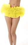 BellaSous Narrow Tutu Skirt for Puffy Petticoat | One Size Yellow Tulle Tutu Skirt for Women