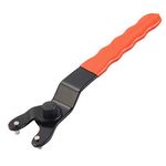 Meccion Universal Angle Grinder Spanner 10-46mm Adjustable Pin Wrench with Non-Slip Plastic Coated Grip