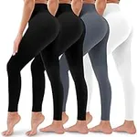 4 Pack Leggings for Women Butt Lift