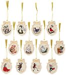 Lenox Twelve Days of Christmas 12-Piece Ornament Set, 1.65 LB, Multi