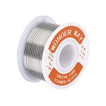 Sn60/Pb40 Tin Lead Solder Wire for Stained Glass 2.0mm Dia No Flux Welding Soldering Tin by Wonderway (3.2oz)