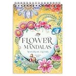 Mandala Adult Colouring Books by Colorya - A4 Size - Flower Mandalas Colouring Book for Adults - Premium Quality Paper, No Medium Bleeding, One-Sided Printing