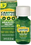 Campho-Phenique Pain & Itch Relief Antiseptic Liquid, Original Formula, Clear, 0.75 Fl Oz