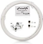 Frizzlife IMC-2 Ice Maker Fridge Water Line Installation Kit Fits for 3/8” Braided Hose Connection Braid Hose Connect Water Filter System