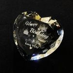 Birthday Gifts for Women Her Engraved Heart Crystal Keepsake Birthday Gifts for Wife Mum Sister Girlfriend Diamond Shaped Paperweights Ornaments Birthday Presents for Women