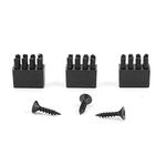 Hostage Arrow Rest,3pcs Rest Replacement Black Plastic Arrow Brushes with 3pcs Screws Compatible with Arrow Rest Archery Bow