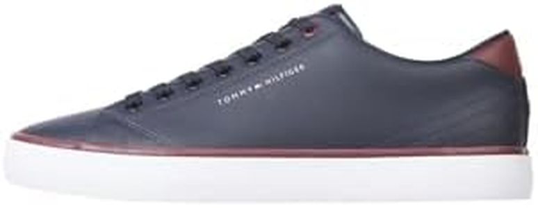 Tommy Hilfiger Men's Core Low Leather Sneaker, Desert Sky, US 10