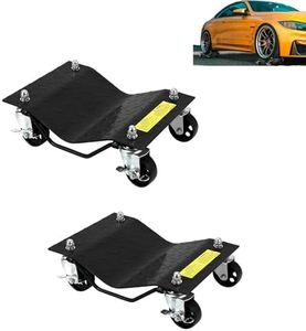 Car Wheel Dolly Set of 2-8000LBS Vehicle Dollies,Universal Car Rollers Skates for Moving Cars,Trucks, Trailers, Motorcycles, and Boats