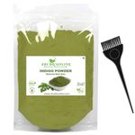 Shudh Online Indigo Powder Organic for Hair Black Colour (200 Grams), Natural Avuri Leaf Powder, Neela Amari, Neel Patti, Neelambari, Neelamari, Neelayamari, Indico. Powders