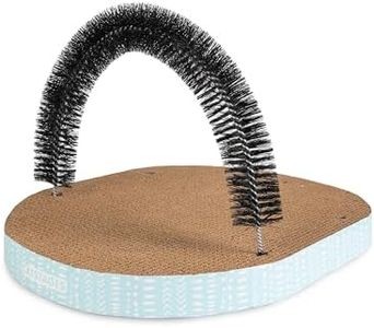 Catstages Scratch & Groom Corrugated Cat Scratch Pad with Catnip