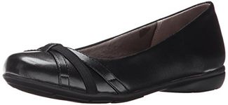 LifeStride Women's Abigail Ballet Flat, Black, 8 M US