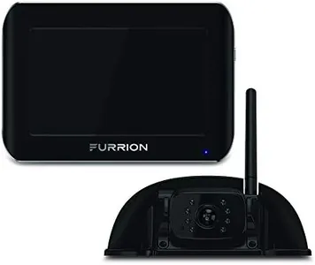 Furrion Vision S Wireless RV Backup Camera System with 7-Inch Monitor, 1 Rear Sharkfin, Infrared Night Vision, Wide-Angle View, Hi-Res, IP65 Waterproof, Motion Detection, Microphone - FOS07TASF