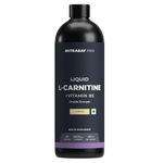 Nutrabay Pro Liquid L-Carnitine With Vitamin B5-450 ml Lemon, 30 Servings | 3000mg (Double Strength) L-CARNITINE, Sugar Free, Helps Convert Fat into Energy, Performance & Recovery