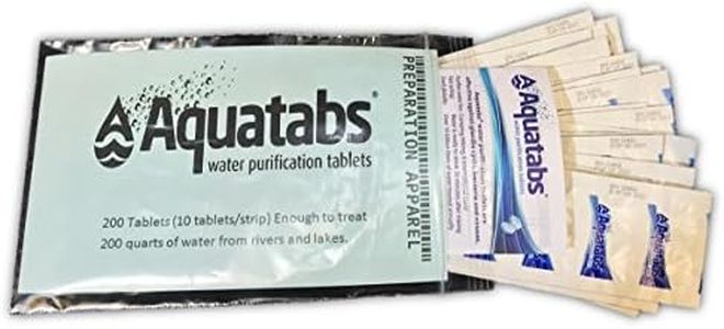 Aquatabs AQT200 Water Purification Tablets 200 Pack