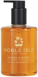 Noble Isle Whiskey & Water Bath & Shower Gel | Luxury Mens Body Wash with Fine British Fragrance Oils | Vegan Body Wash & Paraben Free Body Wash (8.45 oz)
