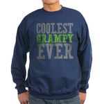 CafePress Coolest Grampy Sweatshirt (Dark) Classic Crew Neck Sweatshirt Navy
