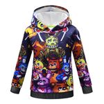 Thombase Boys Girls Youtuber Gamer Merch Hoodie 3D Cool Funny Lightweight Pullover Jumper (11-12 Years, Rob2)