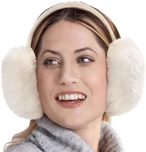 Brook + Bay Ear Muffs Winter Women - Stay Warm with Winter Ear Muffs for Women - Adjustable Fluffy Faux Fur Folding Earmuffs