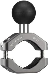 FANAUE Aluminum Alloy Handlebar Clamp Mount U-Bolt Base with 1'' Ball for Rails 0.85" to 1.14" in Diameter, Compatible with RAM Mounts B Size Double Socket Arm & Bike Motorcycle Phone Mount Holder
