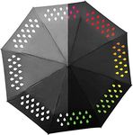 Suck UK Compact Umbrella | Colour Changing Umbrella | Rainbow Umbrella & Handbag Umbrella | Windproof Umbrella Compact | Travel Umbrella & Wind Resistant Umbrella | Folding Umbrella & Pocket Umbrella