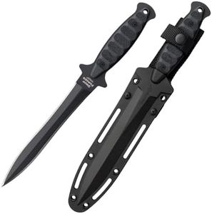 COLD STEEL Drop Forged Wasp Dagger 52100 Steel Single-Piece 6.75" Spear Point Blade 5.5" Handle Fixed Blade Knife w/Secure-Ex Sheath