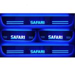 DS ENTERPRISE Door Acrylic Plates with Light For Tata Safari All Models - Set of 4PCS (Blue Color)